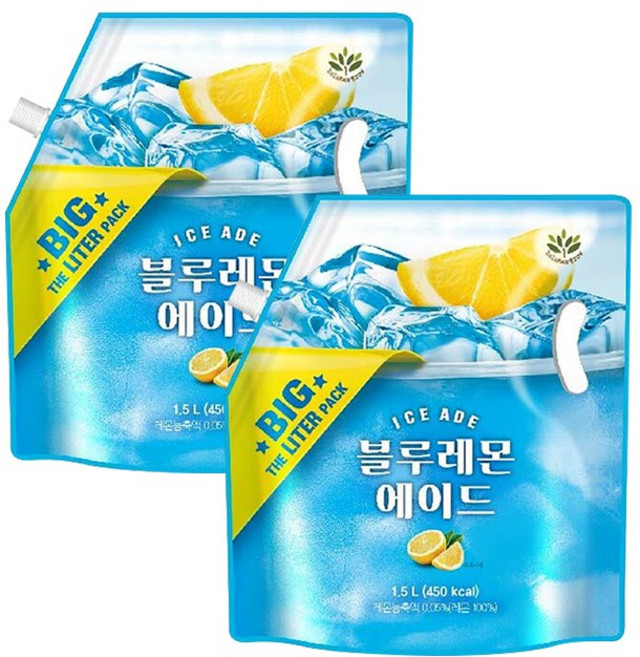 밸런스그로우 블루레몬 에이드 (대용량), 2개, 1.5L