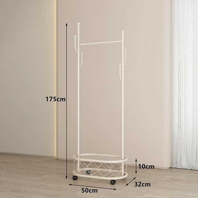 스탠드행거 틈새 옷걸이 옷가게 스탠딩 드레스룸 미니 매장, 다이아몬드형 50cm 화이트