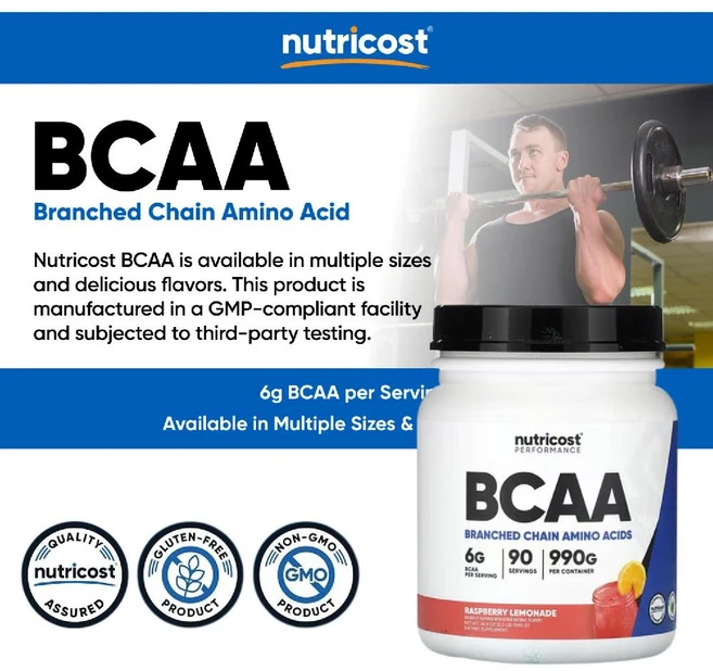 뉴트리코스트 BCAA 파우더 211 라즈베리 레모네이드 90인분, 990g, 1개 - 쿠팡
