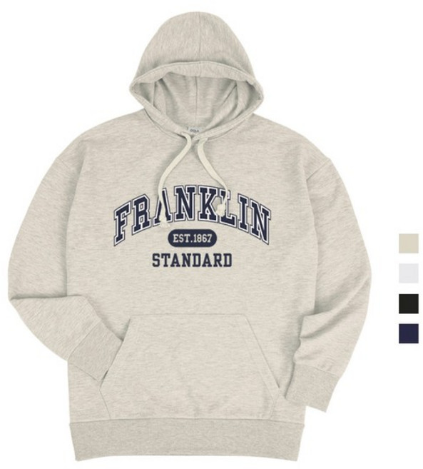 프랭클린1867 오버핏 남여공용 후드티