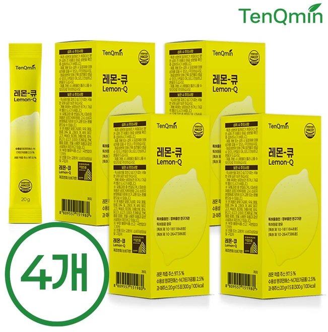 텐큐민 레몬큐 상큼한 레몬 커큐민 기획세트, 60개, 20g - 쿠팡