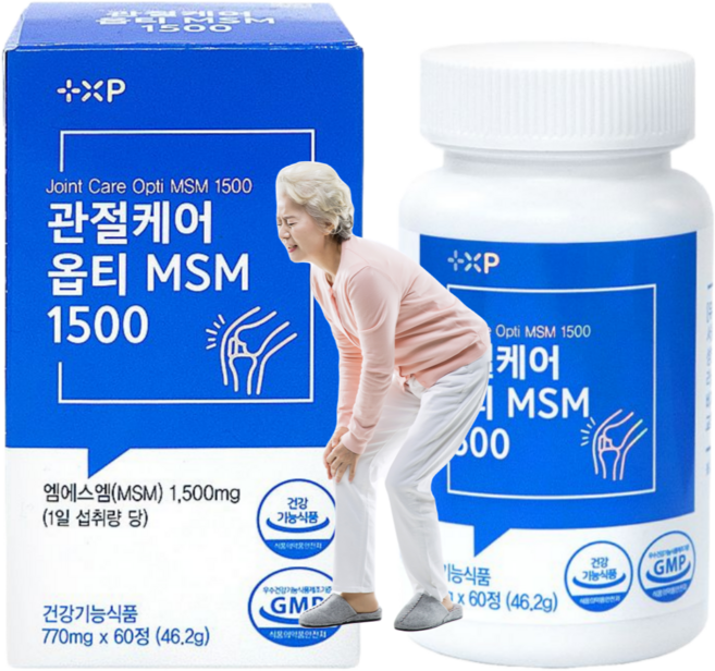 김연자관절보궁 통증 케어 옵티Opti-MSM1500 미국산 식이유황, 6세트, 30정