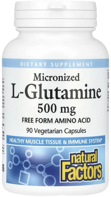 네츄럴팩터스 미분화 l-글루타민 500mg 베지캡슐 90정, 6개 - 쿠팡