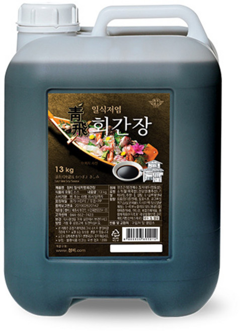 청비 일식저염회간장, 13kg, 1개