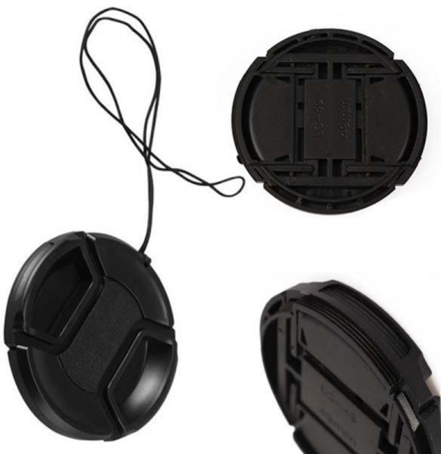 캐논 니콘 소니 올림핌스 후지 삼성용 카메라 렌즈 캡 커버 49mm 52mm 82mm, 62mm, 1개