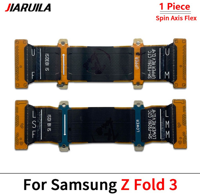 GEEKI 휴대폰 스마트폰 자가 수리 교체 부품 삼성 호환 Z Fold 2 3 4 5 F916 F936 F946 F900 메인 보드 LCD 커넥터 로터리 샤프트 플렉스 케이블 용, 1개, [13] Z Fold 3 Spin Axis