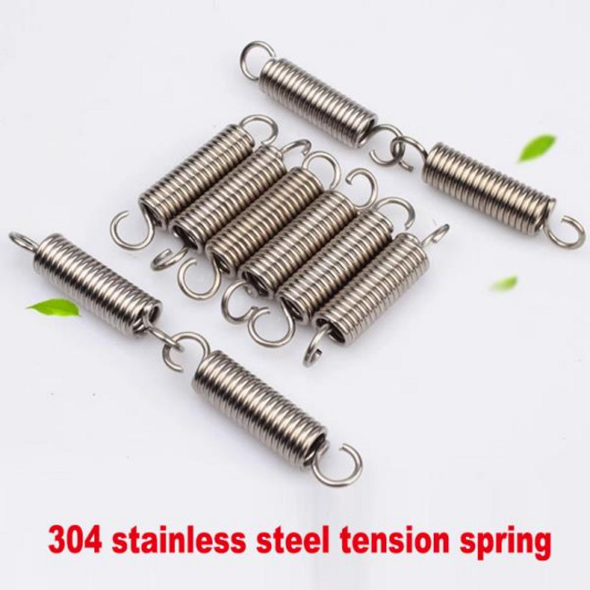 와이어 직경 1mm 장력 용수철 304 스테인레스 스틸 오픈 익스텐션 후크 S 텔레스코픽 녹 방지, 01 1.0mm, 16 65mm(2Pcs), 04 10mm