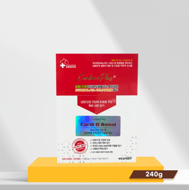 카디벡스플러스 2박스 (30포*2 총 60포) 강아지고양이 심장신장영양제 벡스퍼트, 30회분, 심장