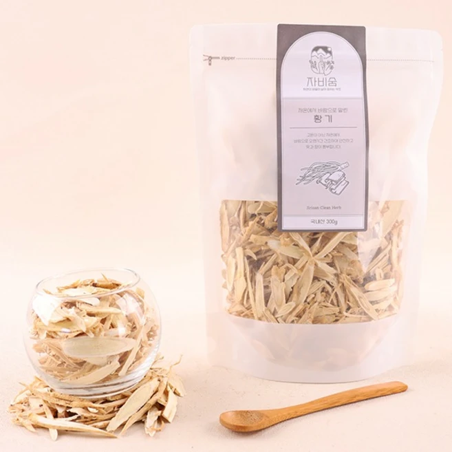 지리산 청정약초 저온건조 황기 1년근 (국내산-절단) 300g, 1개 - 쿠팡