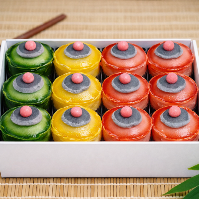 (떡DC몰) 꽃모찌1호 찹쌀떡 선물용 답례떡 빙수토핑 (35g+48알 1.68kg) 자연해동떡 굳지않는떡 아이들 간식행사떡, 2박스, 1.68kg