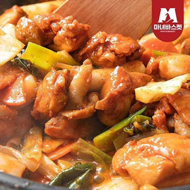 마녀바스켓 [T][마녀바스켓]춘천식 양념닭갈비 700g x 2팩(1.4kg), 2개