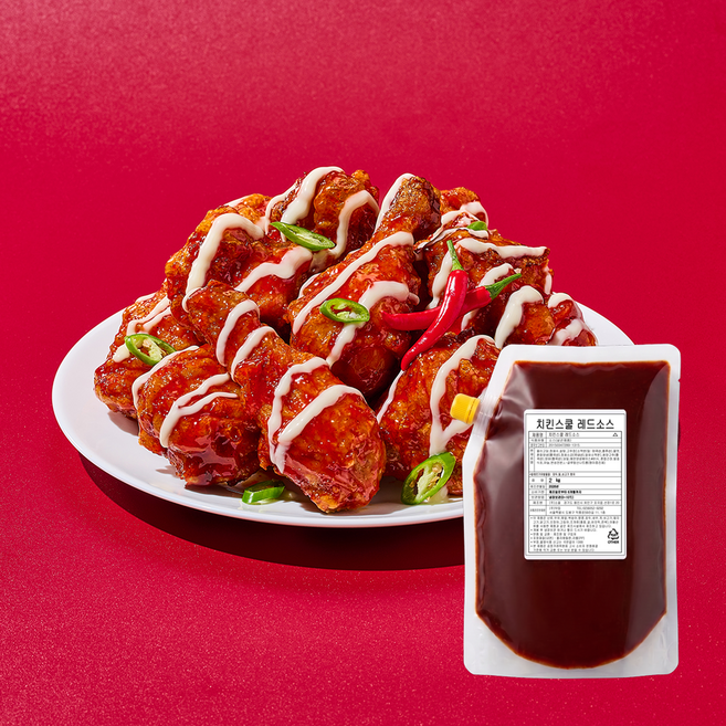 치킨스쿨 레드치킨소스 레드소스 매운소스 치킨양념 매운소스, 2kg, 1개