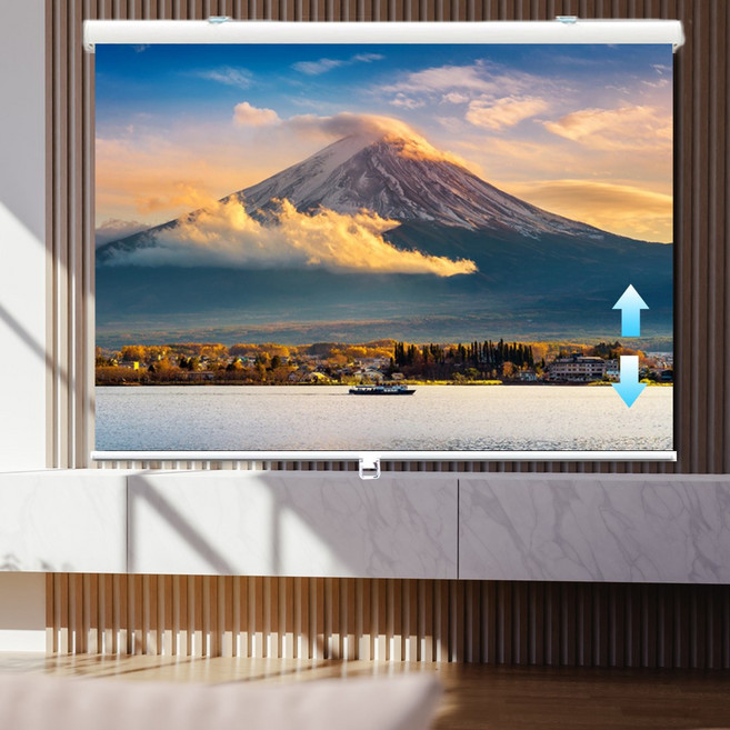 윈샵 줄없는 반 자동 빔 스크린, B타입(체인형), 60인치(132x100)