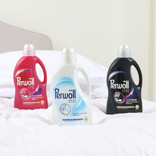 퍼울 세탁세제 일반드럼겸용 1.9L 다크+화이트+컬러, 1개