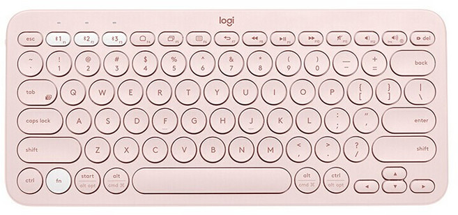 로지텍 K380 무선 키보드, 핑크, 텐키리스