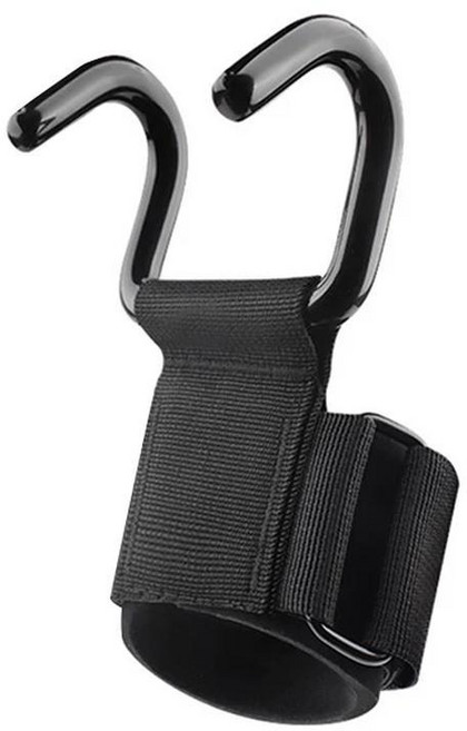 피트니스 역도 팜 가드 풀업 손목 후크 수평 스포츠 장비 강도 훈련 손 보조, 7. black 1, 블랙, 1개