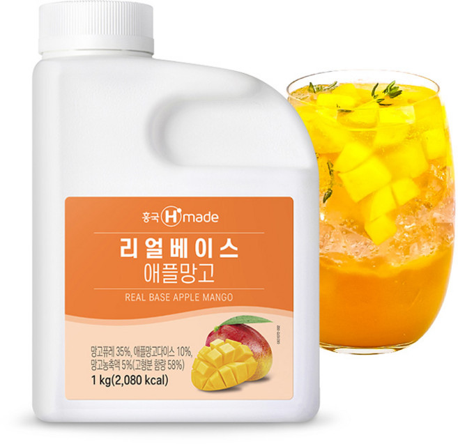 흥국 애플망고 베이스 1L, 1kg, 1개