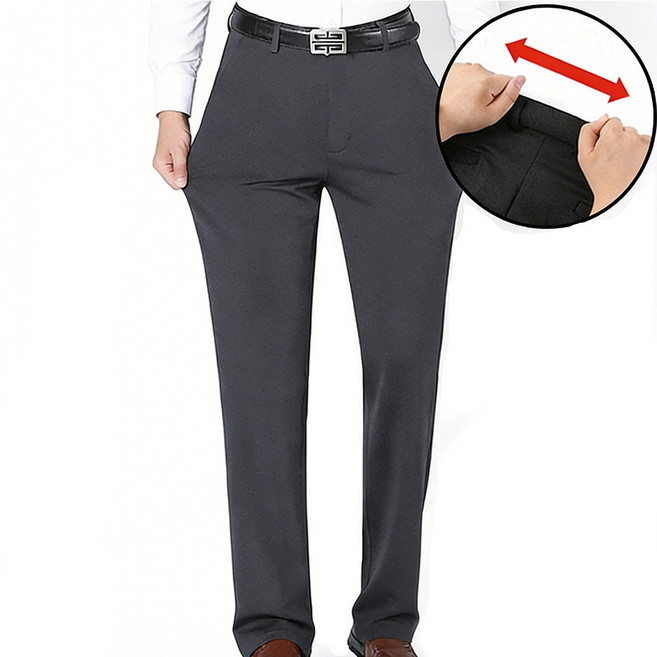 차쿠 4계절 남성 중년 정장바지 기지바지 스판바지 아빠 아저씨 바지 출퇴근 바지 빅사이즈 (사계절 겨울 기모)