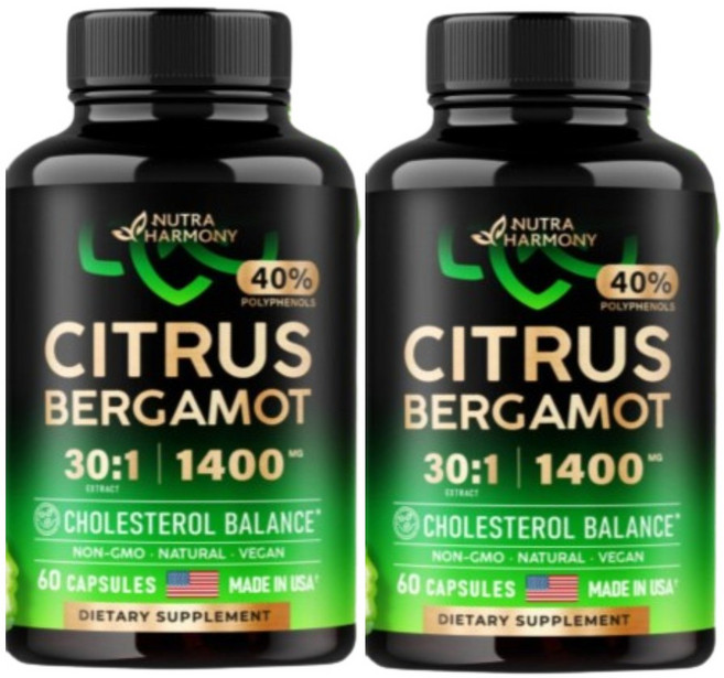 시트러스 베르가못폴리페놀 무려 1400mg 폴리페놀 함유 120정 2개월분 베르가못 추출물