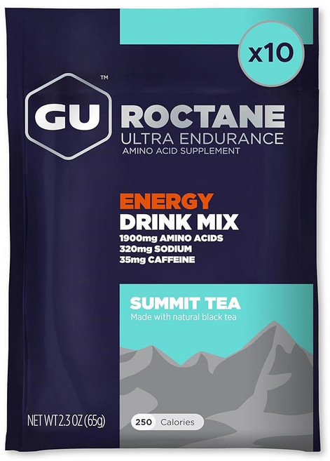 GU 록테인 인듀어런스 드링크 믹스 텐 프리 코셔 35mg 운동 유제품 n the Go 3.44단위파운드 병 열대 과일, Summit Tea