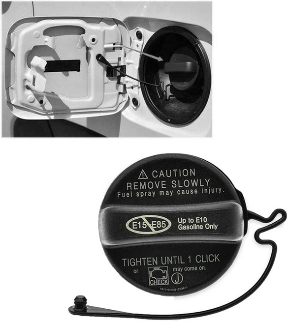 자동차 연료 캡 호환 도요타 뚜껑 에 필러 렉서스 77300 플라스틱 탱크 시온 가스 러너 LX470 코롤라 ES350 테더 커버 블랙 06040, 1개