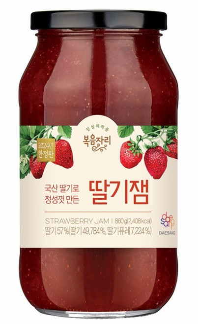 복음자리 국산 딸기잼, 630g, 1개