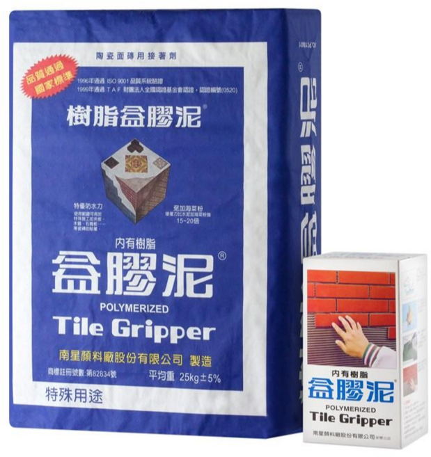 歐樂克修繕家 南星樹脂益膠泥 磁磚黏著劑 貼磁磚專用 防水防潮, 1個, 3公斤/1盒(0K萊爾富限1盒)