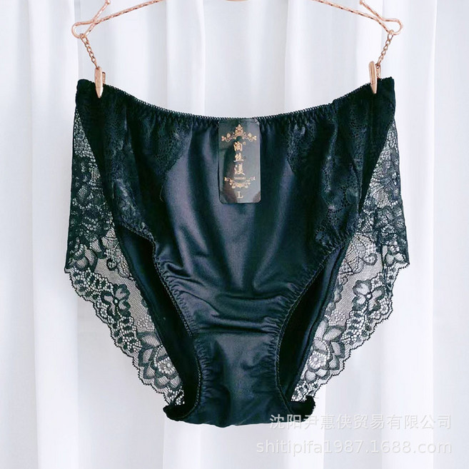 【胖M福音】大碼女士內褲 胖mm內褲 加肥加大內褲 牛奶絲內褲 高腰收腹 無痕舒適 外貿品質 夏季薄款, 黑色