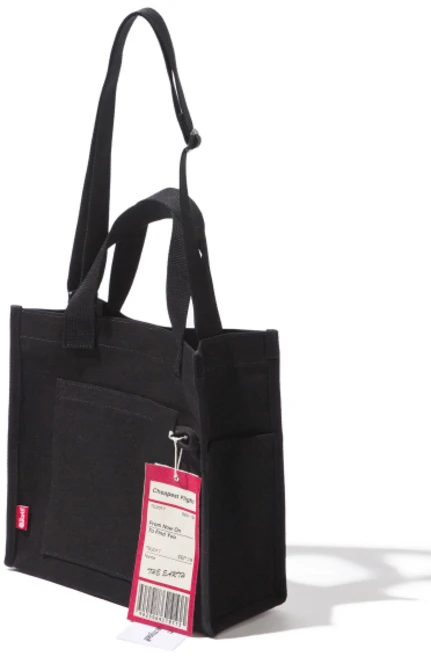 THE EARTH CHEAPEST FLIGHT ECO BAG - BLACK - 쿠팡