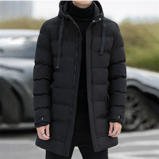 겨울 남성 하프기장 도톰 방한 후드 패딩 점퍼 wxy