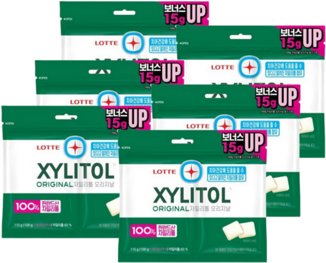 롯데 자일리톨 오리지널 리필, 230g, 3개
