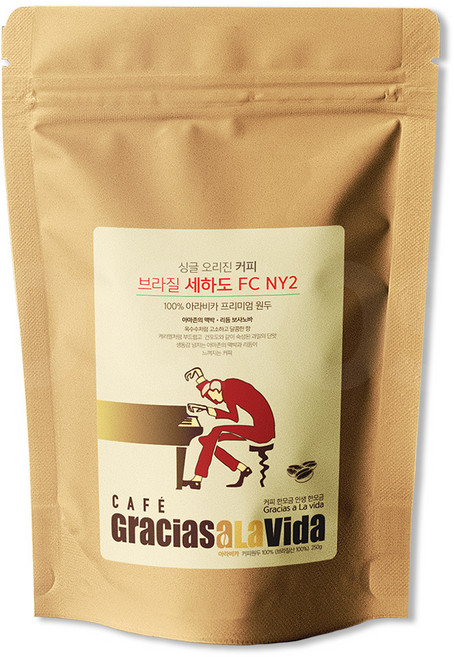 [TV홈쇼핑정품 애드크로스]그라시아스 Gracias 아라비다 싱글 오리진 홀빈 고품질 아라비카커피 브라질세하도, 250g, 1개, 홀빈(분쇄안함)