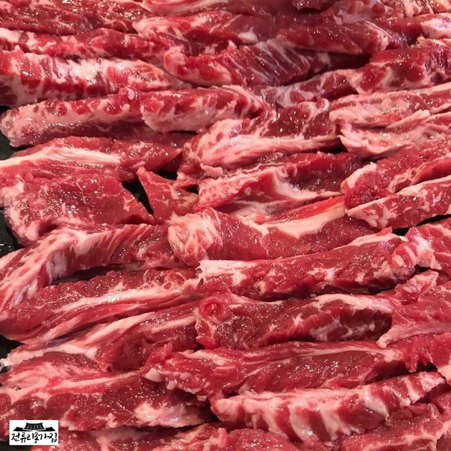 미국산 소 갈비살 1kg 2kg 3kg 꽃갈비살 원육 고기 냉동, 1개