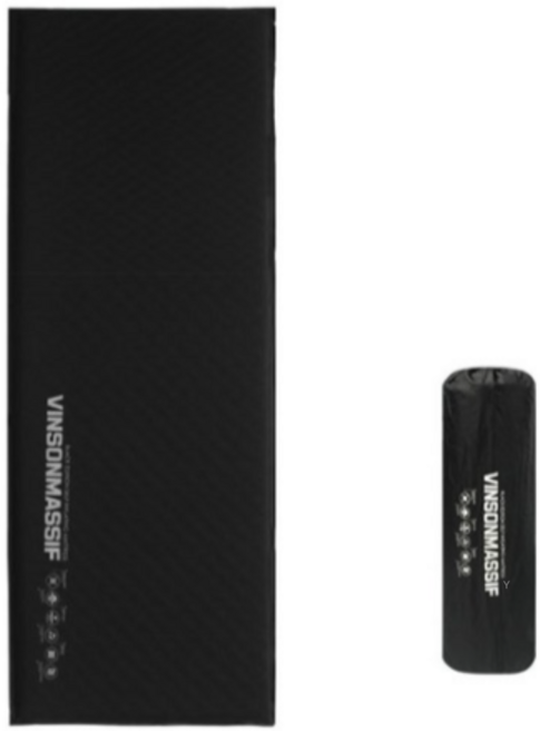 빈슨메시프 시그니처 자충 에어매트 8T + 보관가방, BLACK (검정)