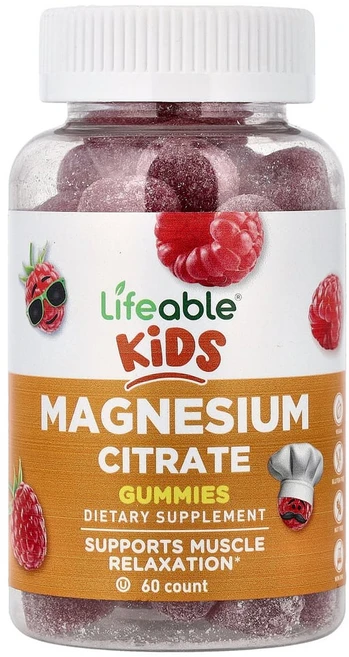 아이허브 어린이용 마그네슘시트레이트 구미젤리 천연 과일 구미젤리 60개, LFB73107, 1개, 60정 - 쿠팡