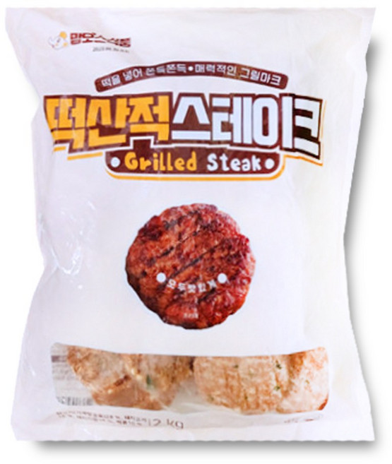 고기 떡산적 스테이크 2kg(60gx33개이상)X8봉, 2kg, 8개