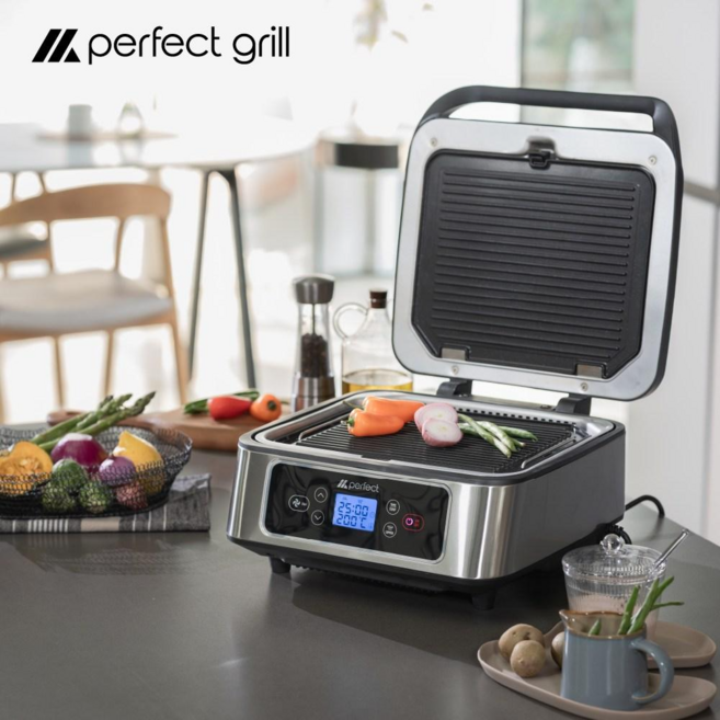 ROA 로아 본사판매 퍼펙트그릴 연기 없는 가정용 전기그릴 양면그릴