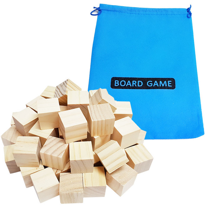 조엔 쌓기나무2.5cm/원목교구, 미송50p+주머니, 1개