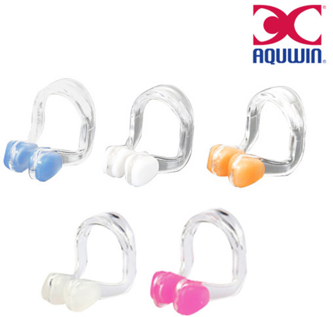 아쿠윈 코마개 PN03 수영용품 노즈클립 수영 훈련, 클리어, 1개