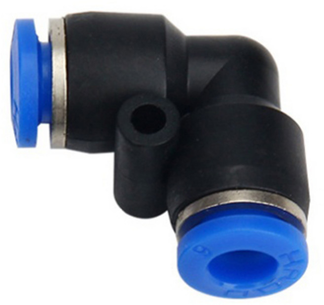 영아쿠아 싱글라인 원터치 피팅 ㄱ자 L자 브로와 에어 분배 10MM, 5개