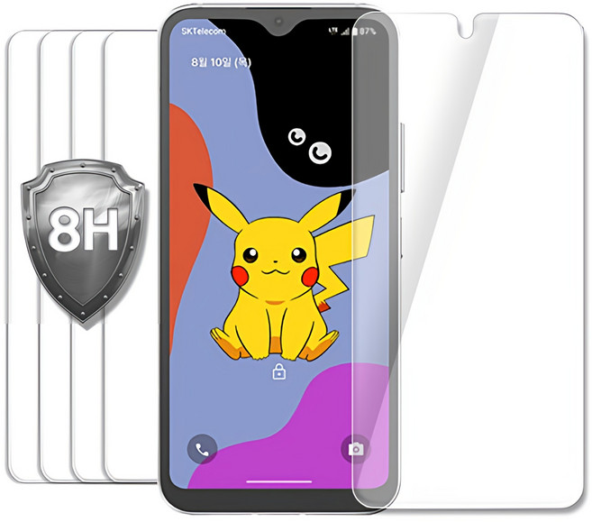 유베키 깨지지 않는 방탄 액정보호 필름, 5개