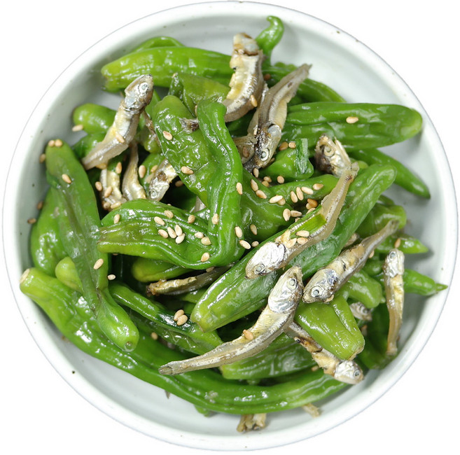 고향맛김치 맛있는 가정식 꽈리 고추 멸치 볶음 반찬 주문, 400g, 1개