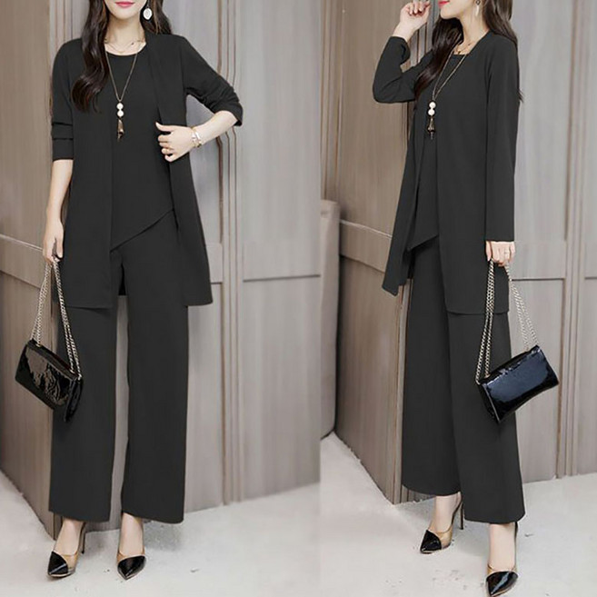 ORZQU 여름 빅 사이즈 여자 세트 날씬해 보이는 패션 3종 세트