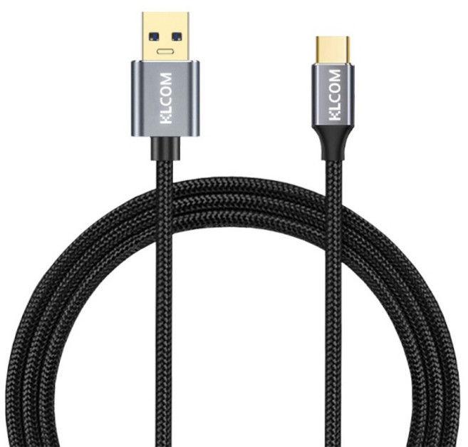 (케이엘시스템) USB-A 3.0 to Type-C 18W 고속 충전케이블 (1m), 1개