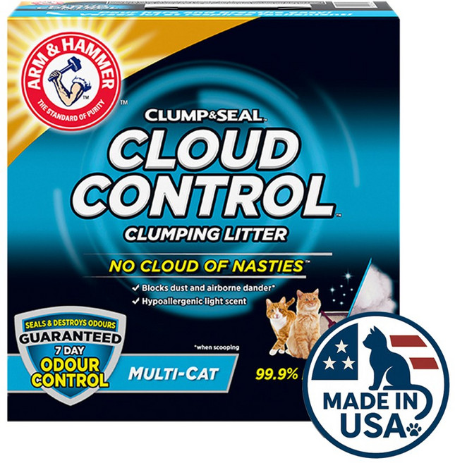 암앤해머 벤토나이트 고양이모래, 클라우드 컨트롤, 1개, 6.35kg