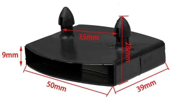 10PCS 플라스틱 엔드 캡 측면 및 센터 침대 슬레이트 홀더 나무 싱글 더블 킹 사이즈 용 커넥터 고정 액세서리, 5.0 Cent Caps