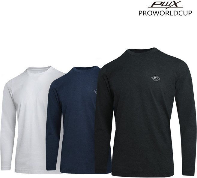 프로월드컵 봄 Q123-3501-03 남성 베이직 라운드티셔츠 (화이트/네이비/블랙)