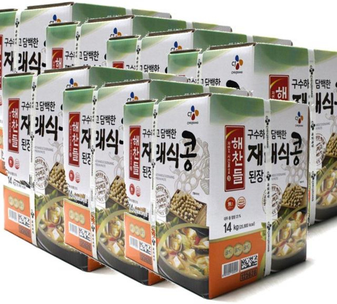 CJ 해찬들 구수하고 담백한 재래식콩된장, 14kg, 7개