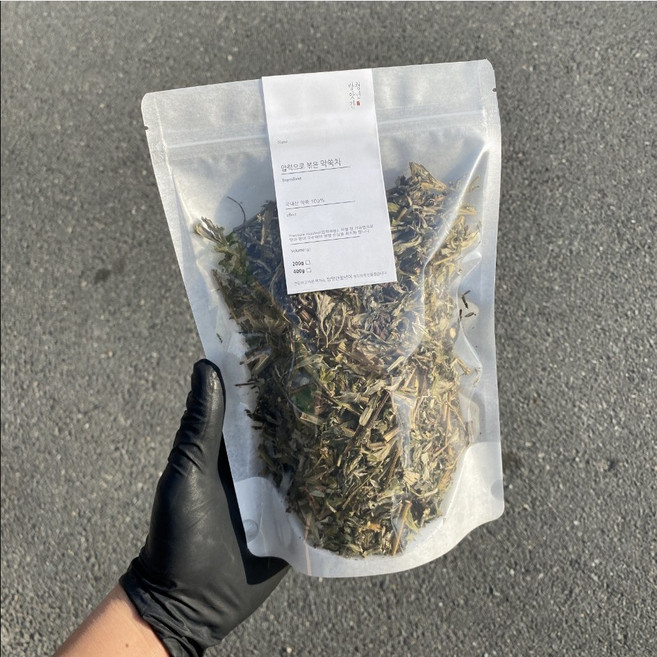 방앗간청년 압력으로 쪄서 볶은 약쑥차, 400g, 1개입, 1개