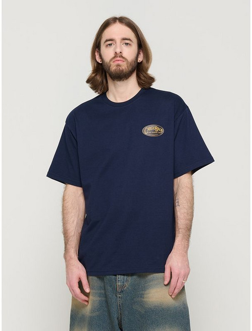 카고브로스 SMALL LOGO OVER SHORT SLEEVE T-SHIRT NAVY